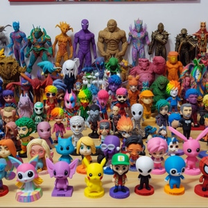 3D printed Figurines Or Bobbleheads